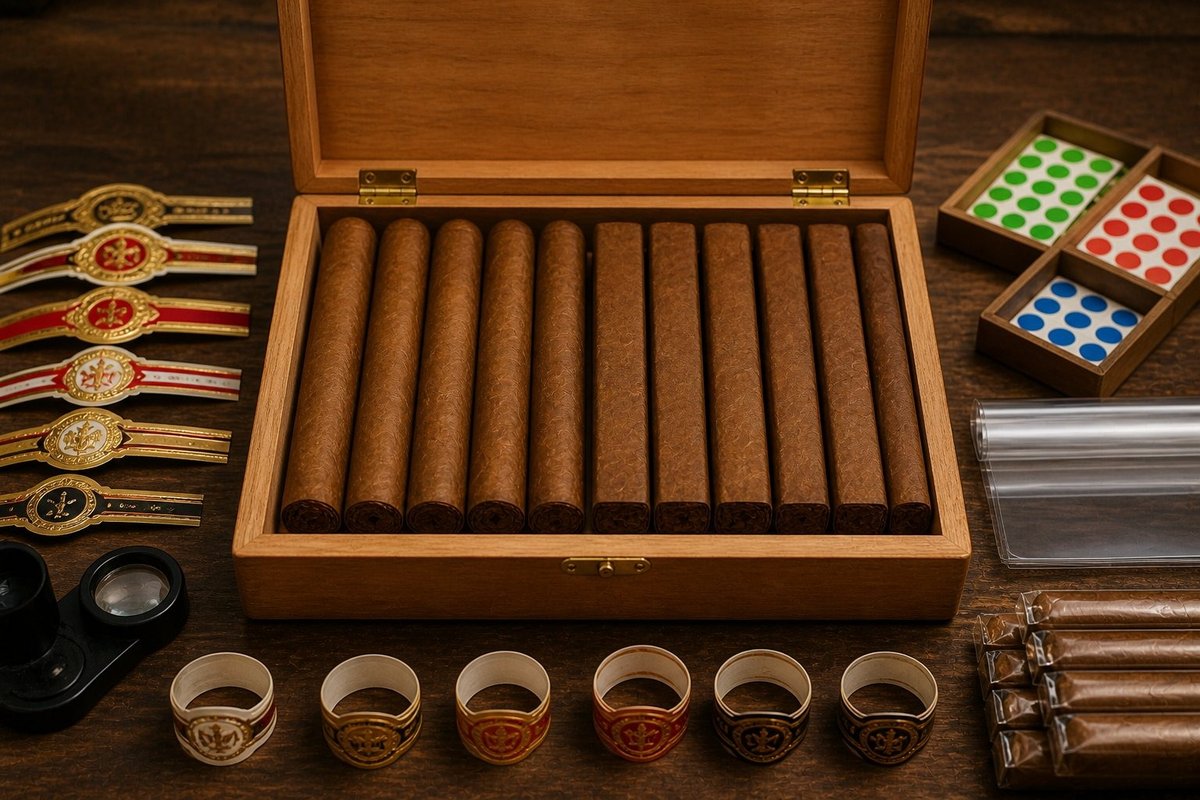 Torcedor finishing a cigar at the rolling table